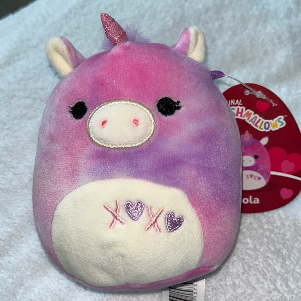 NWT • MINI SQUISHMALLOWS 5” “Lola tie dye Unicorn
